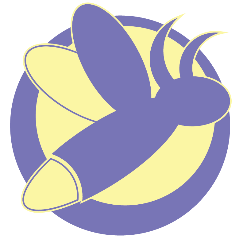 A logo featuring a Firefly